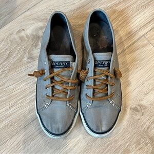 2/$10 Sperry Canvas Grey Sneaker